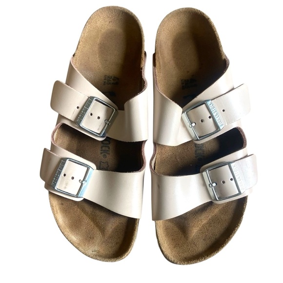 Birkenstock Light Rose Pink Sandals Arizona Sz 41 - Picture 1 of 7